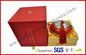 Handmade Gift Packaging Boxes , Rubber Oil Paper With Embossed Logo on Rigid Board Gift Box