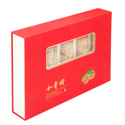 Exquisite Tea Packaging Box Customized High End Magnetic Flip Box