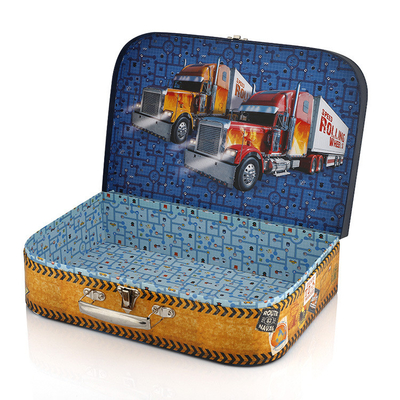 Customized Gift Jewelry Box Children's Truck Handheld Carton with Lock Storage Packaging Box