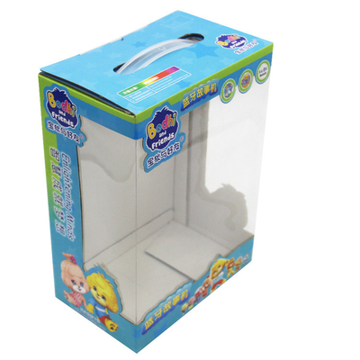 Children'S Toy Packaging PVC White Cardboard Corrugated Box With Window Opening