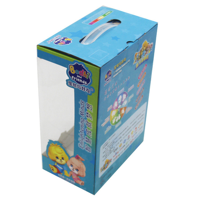 Children'S Toy Packaging PVC White Cardboard Corrugated Box With Window Opening